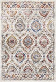Dynamic Rugs FALCON 6806-999 Ivory and Grey and Blue and Red and Gold